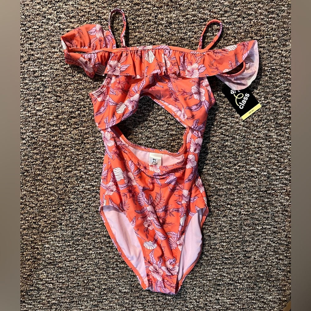 Swimsuit with tags